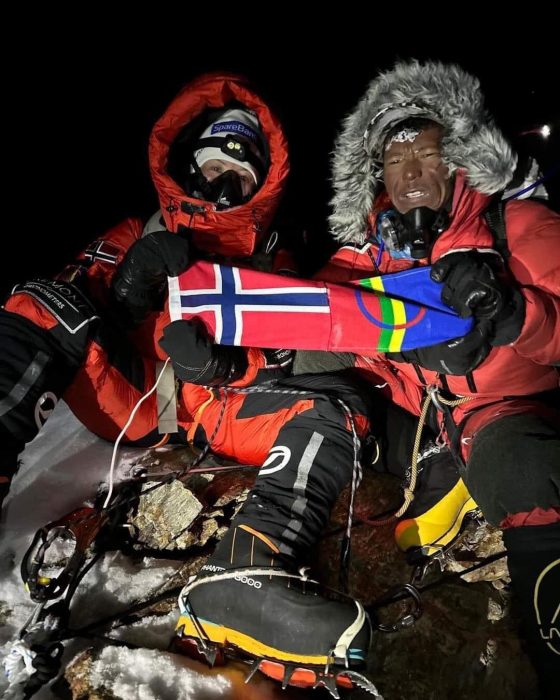 Kristin Harila and Tenjin Sherpa climb 14 8000m peaks in record time